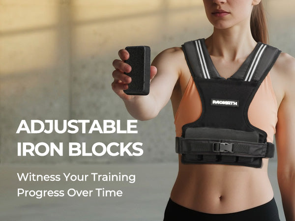 Weight-Adjustable Vest with Add-on Iron Blocks for Hardcore Strength Training 20lb/22lb - Image 14