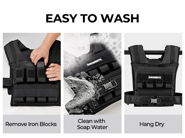Weight-Adjustable Vest with Add-on Iron Blocks for Hardcore Strength Training 20lb/22lb - Image 12